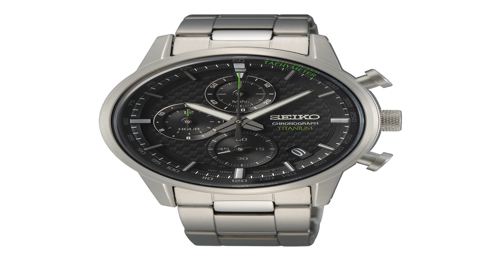 Seiko Men's Chronograph Watch in Silver Pascoes