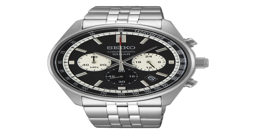Seiko Men's Chronograph Watch in Silver Pascoes