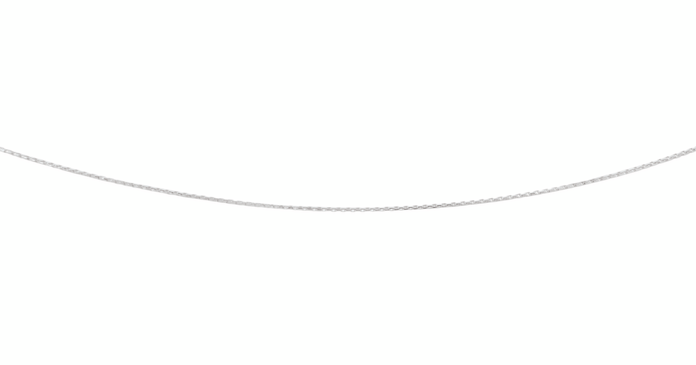 Silver 55cm Oval Box Chain | Pascoes