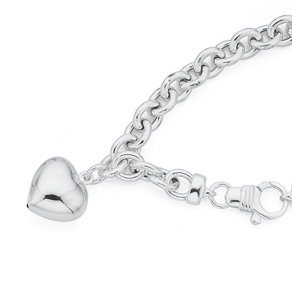 Buy quality 925 sterling silver heart shape designer bracelet for ladies in  Ahmedabad