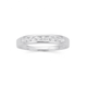 Silver Cubic Zirconia Channel Set Band Ring (Size R)