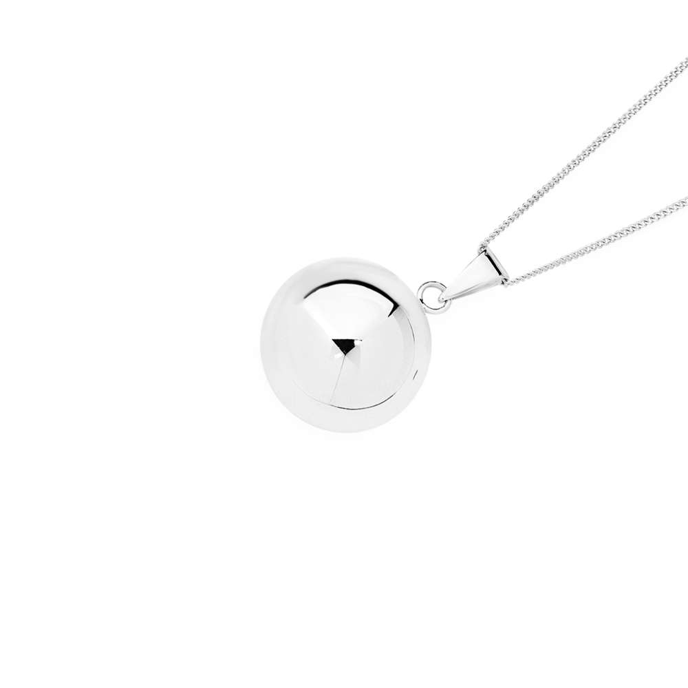 Silver Musical Harmony Ball Pendant Pascoes