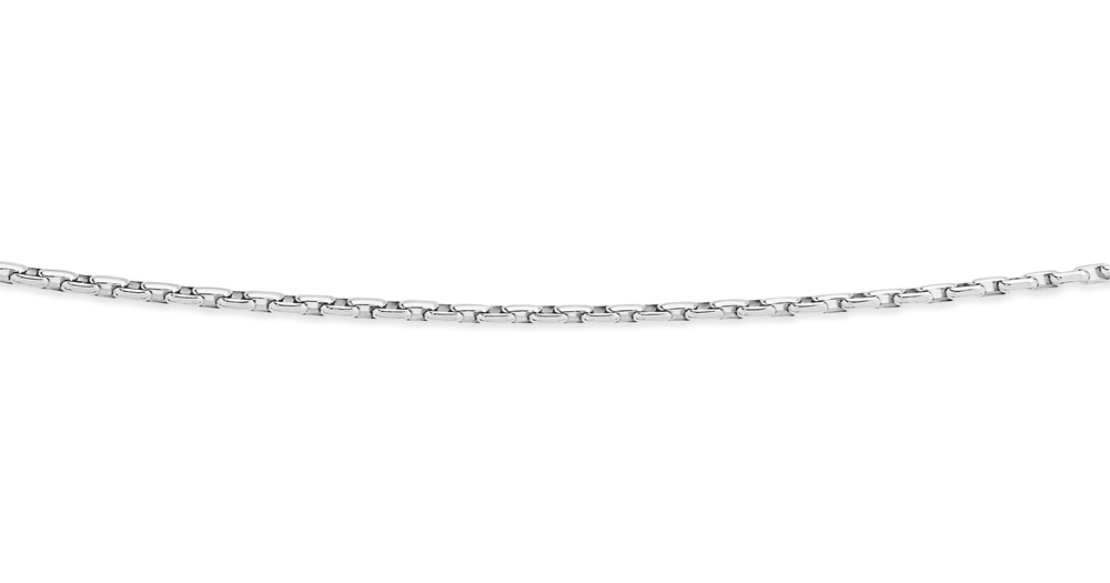 Silver Octagonal Box Chain | Pascoes