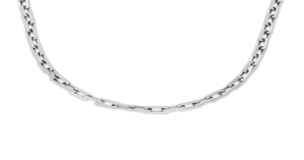 Stainless Steel Chisel Square Cable Chain | Pascoes