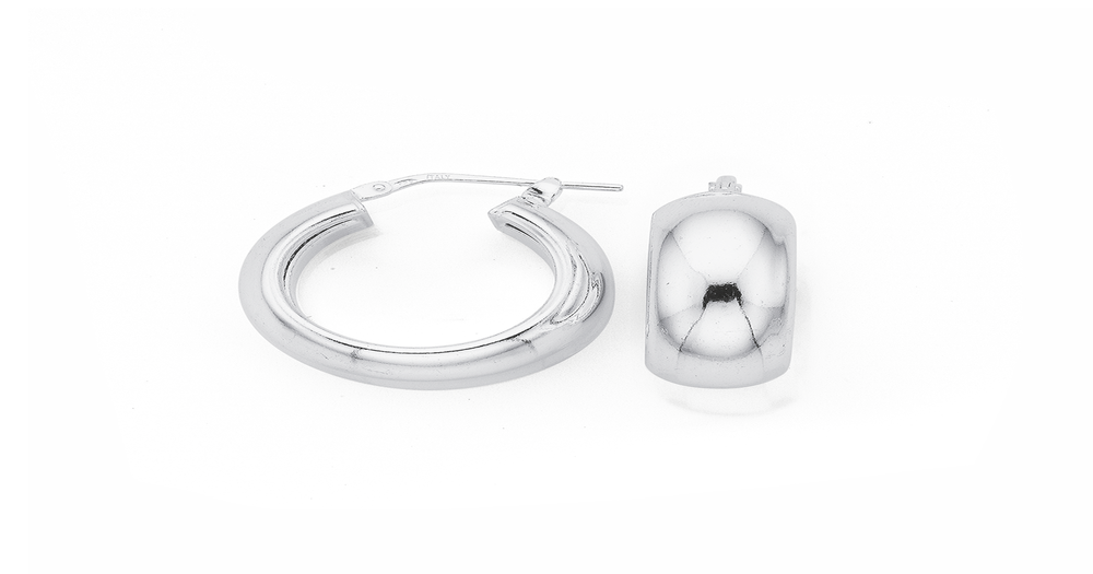 Sterling Silver Sleeper Earrings | 8mm