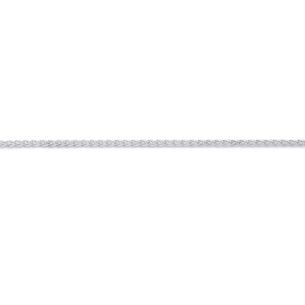 Sterling Silver 19cm Wheat Chain Bracelet