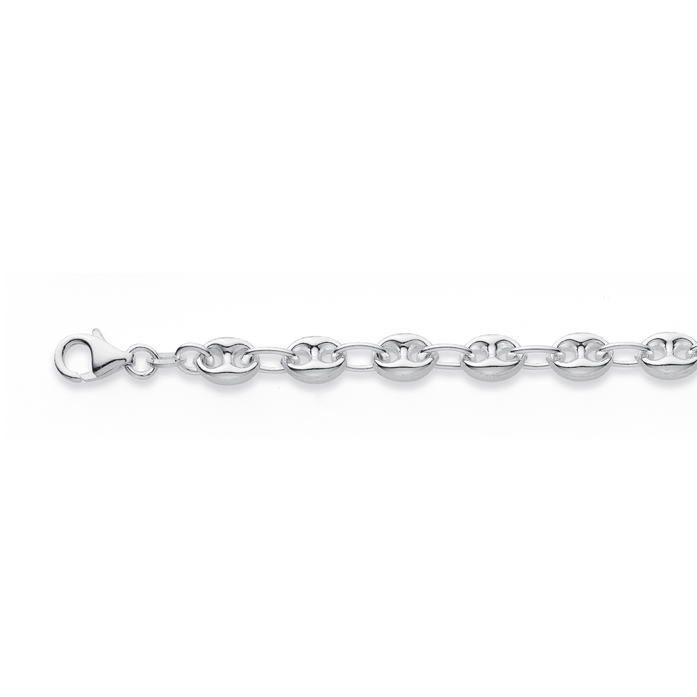 Sterling Silver 20cm Anchor Link Bracelet | Pascoes