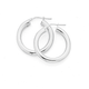 Sterling Silver 20mm Hollow Tube Wide Hoops
