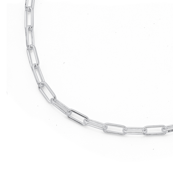 Sterling Silver 45cm Paperclip Link Chain