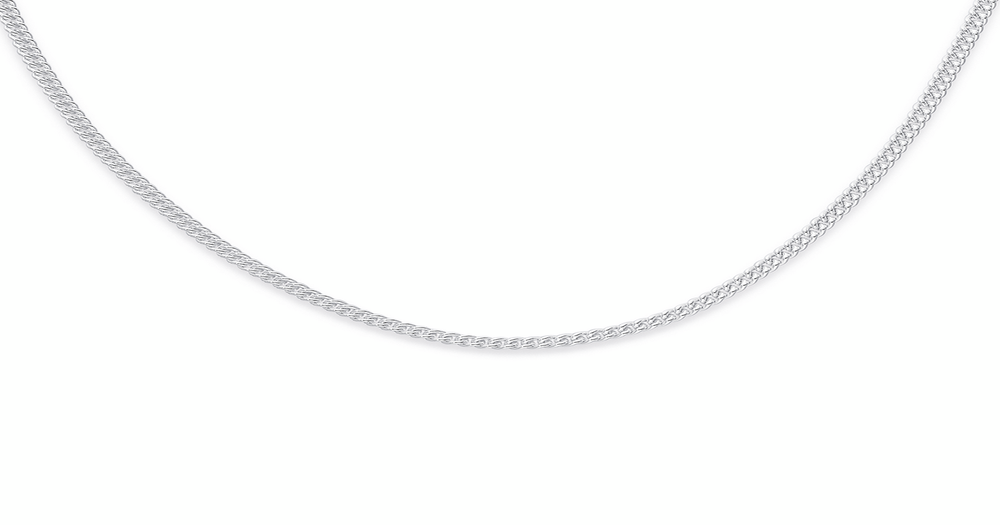 Sterling Silver 45cm Round Curb Chain | Pascoes