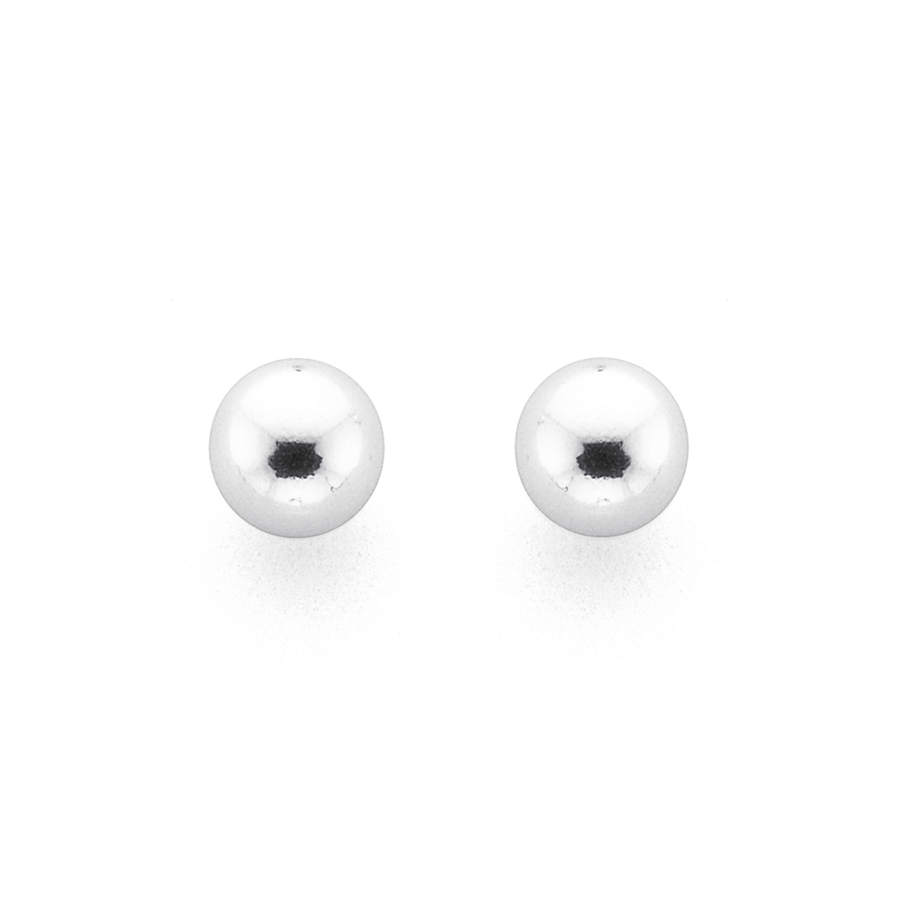 Sterling Silver 3mm Ball Stud Earrings Pascoes