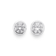 Sterling Silver 4mm Cubic Zirconia Studs