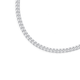 Sterling Silver 55cm Bevelled Curb Chain