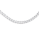 Sterling Silver 55cm Diamond-Cut Curb Chain