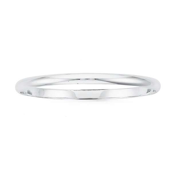 Sterling Silver 5.5x68mm Bangle