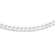 Sterling Silver 60cm Bevelled Curb Chain