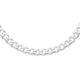 Sterling Silver 60cm Bevelled Curb Chain 60cm