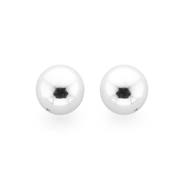 Sterling Silver 6mm Ball Studs