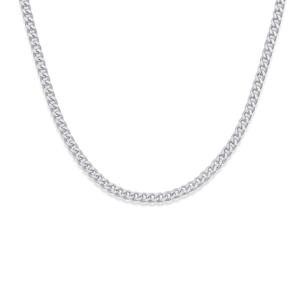Sterling Silver 70cm Diamond-Cut Curb Chain