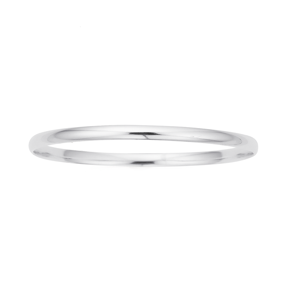 Sterling Silver 7mmx64mm Comfort Bangle