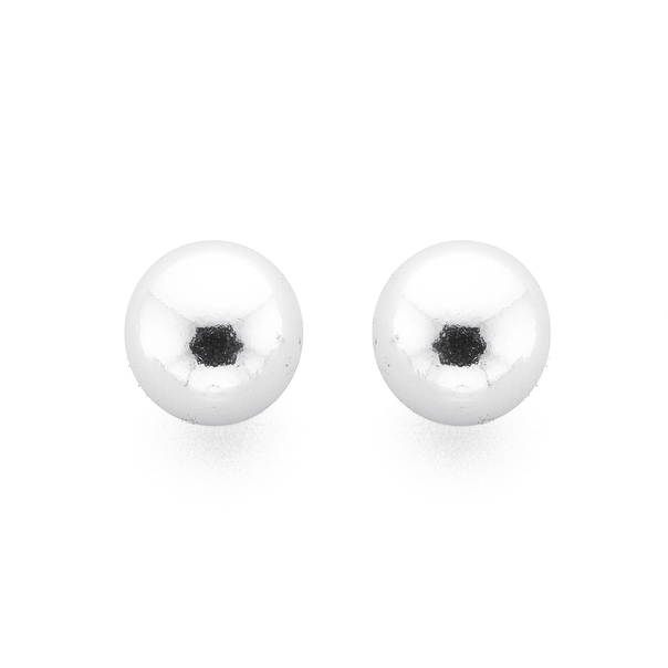 Sterling Silver 9mm Ball Studs