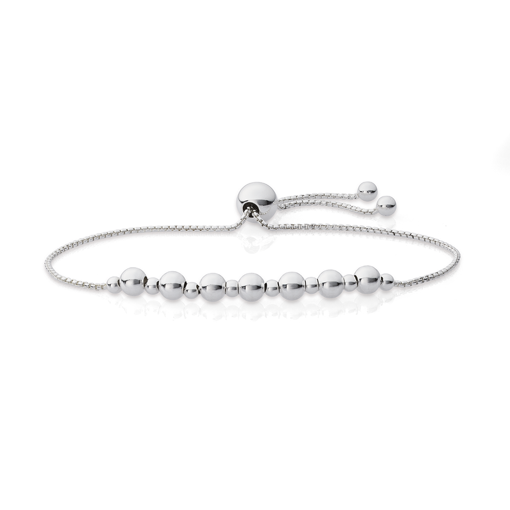 Silver adjustable bracelet store
