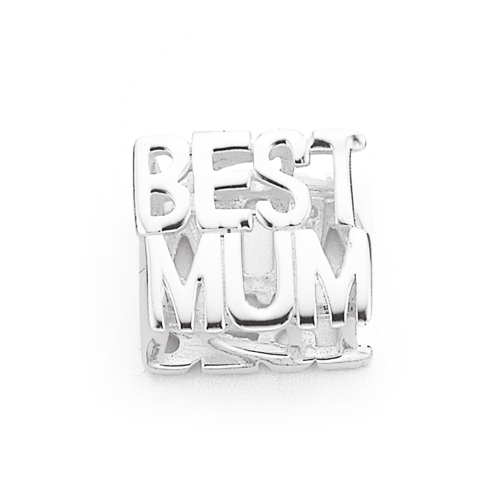 Sterling Silver Best Mum Charm Pascoes