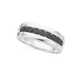 Sterling Silver Black Cubic Zirconia Centre Ring