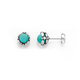 Sterling Silver Created Turquoise Studs