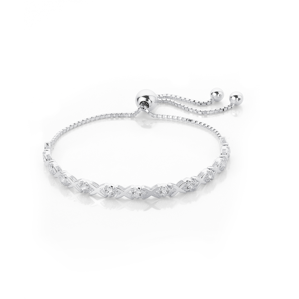 Sterling silver cubic zirconia bracelets shop