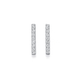 Sterling Silver Cubic Zirconia Bar Studs