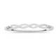 Sterling Silver Cubic Zirconia Crossover Bangle