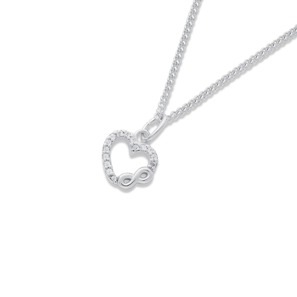 Silver Heart Infinity Pendant (3088359) | Sterling Silver