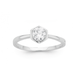 Sterling Silver Cubic Zirconia Hexagon Ring
