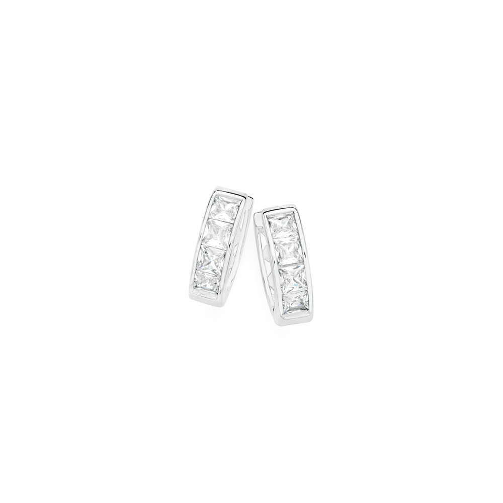 9ct, 10mm Polished Huggie Earrings | Pascoes