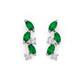 Sterling Silver Cubic Zirconia Marquise Earrings