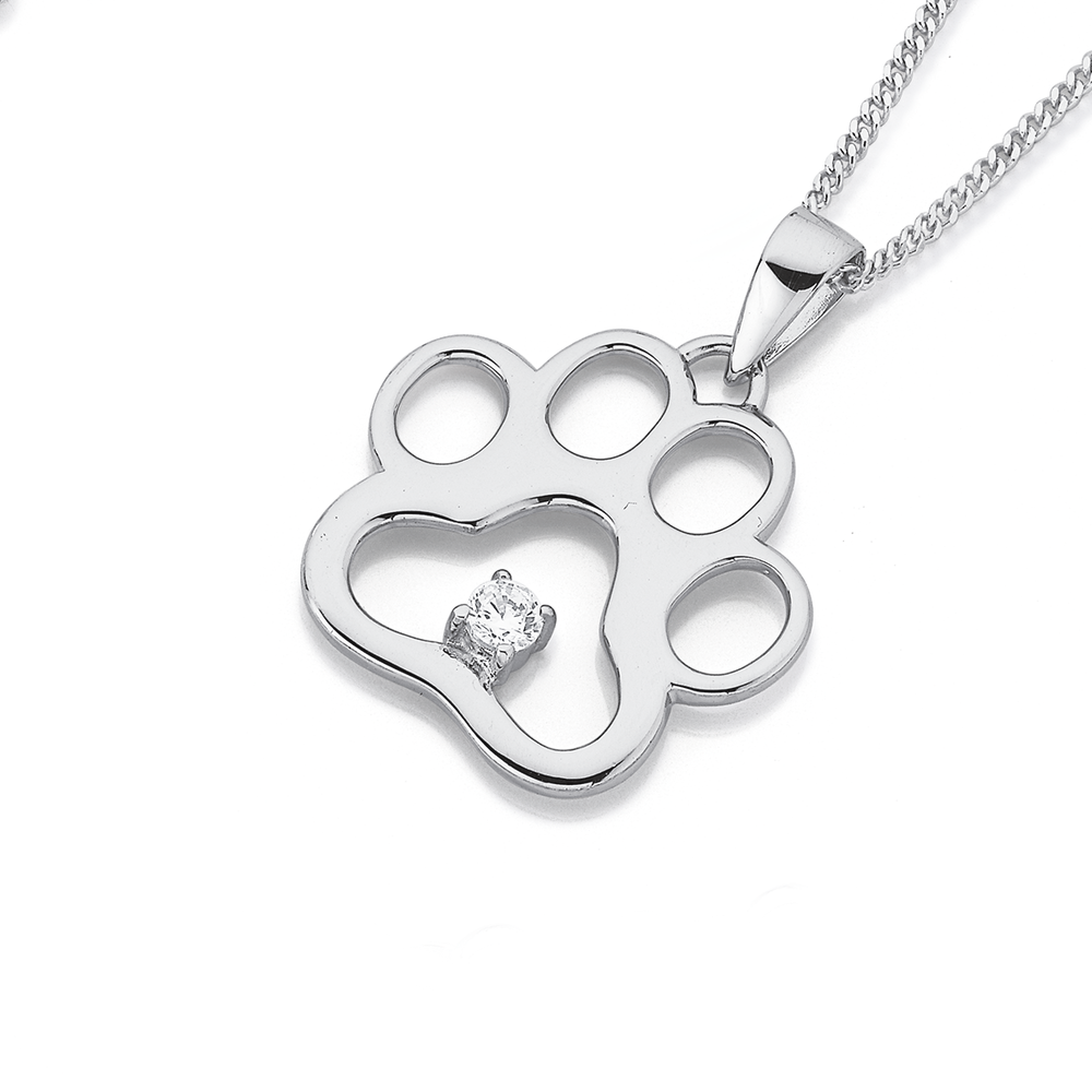 Pet Paw Print Necklace - Custom Engraving – Chapman Jewelry