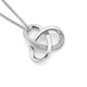 Sterling Silver Cubic Zirconia Trinity Knot Pendant