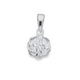 Sterling Silver Cubic Zirconia Woven Pendant