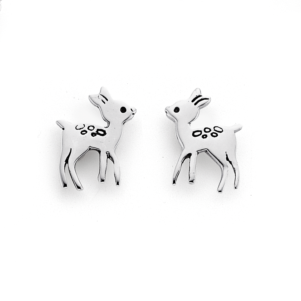 Deer stud earrings clearance