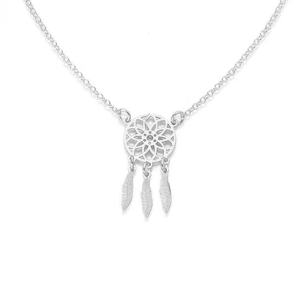 Sterling Silver Dreamcatcher Necklace