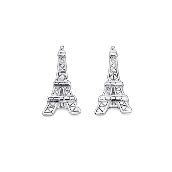 Sterling Silver Eiffel Tower Studs