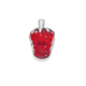 Sterling Silver Enamel Red Strawberry Bead Charm