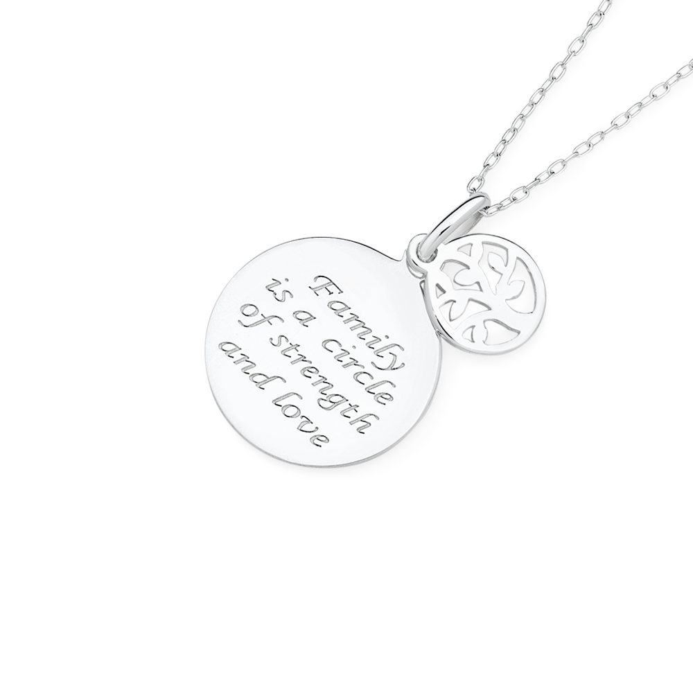 Sterling Silver Family Tree Pendant Pascoes