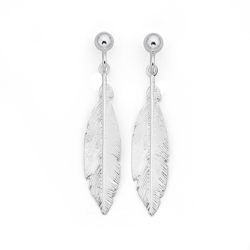 Breaking Trail Feather Earrings | Montana Silversmiths