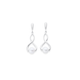 Sterling Silver Freshwater Pearl Infinity Earrings