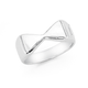 Sterling Silver Geometric Bow Ring
