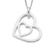Sterling Silver Heart in Heart Pendant