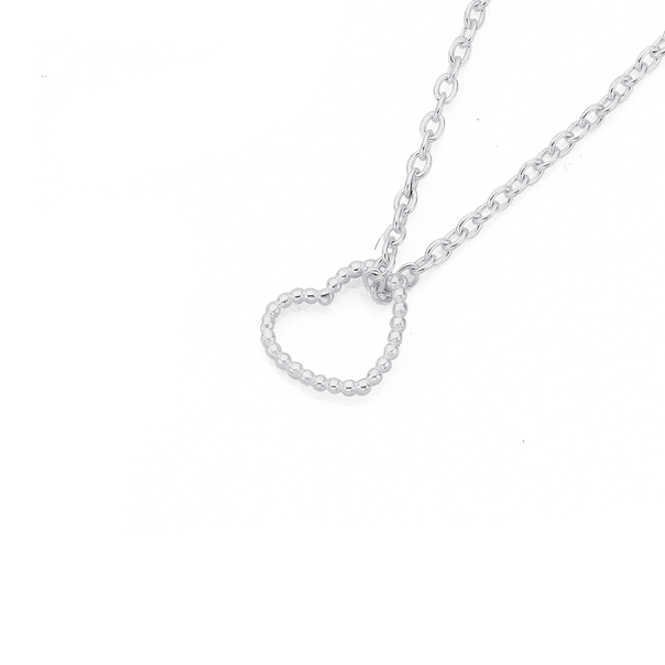 Sterling Silver Heart On Chain