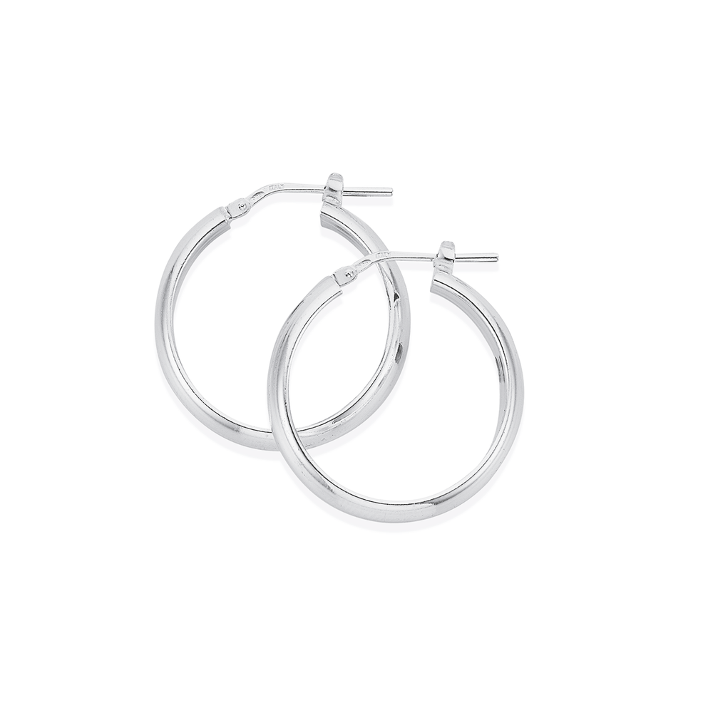 Silver 50mm Gypsy Hoop Earrings